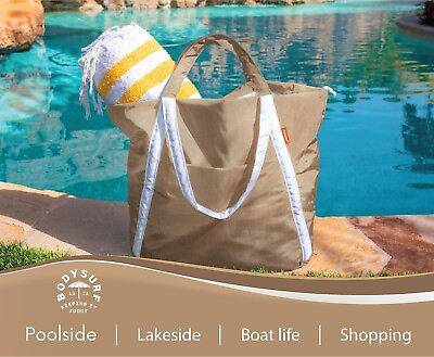 #ad #ad Bodysurf Beach Bag Waterproof Sandproof Lightweight Travel Beach Tote Medium New