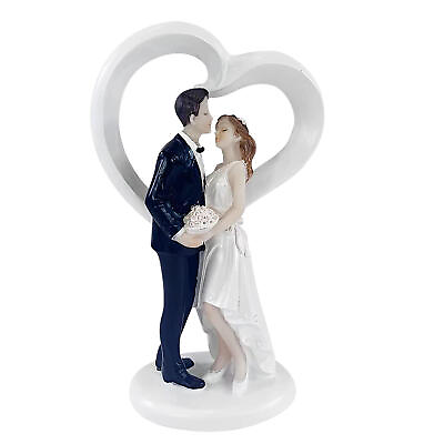 #ad Bride And Groom Cake Topper Figurine Wedding Engagement Party Resin Ornament