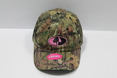 #ad Mossy Oak Ladies Strap Back Hat Cap Women Camouflage Antlers Hunting Break Up