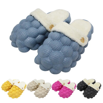 Massage bubble slides with fur Perfect Non Slip and Waterproof and walk comfort $23.84
