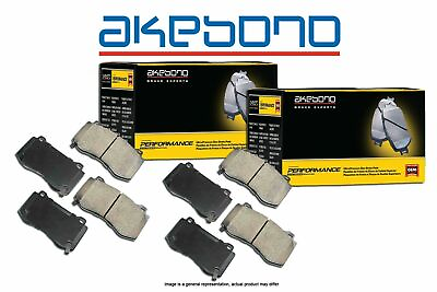 #ad Akebono Performance Ceramic FRONT REAR Brake Pads Kit Set for Nissan Infiniti