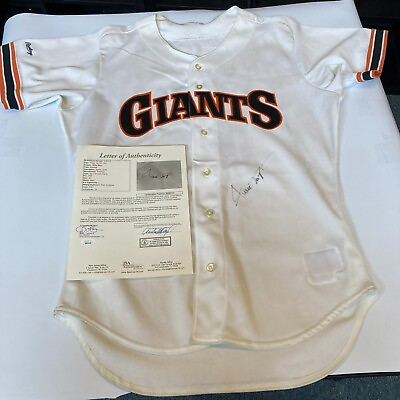 #ad Willie Mays Signed Authentic San Francisco Giants Game Model Jersey JSA COA