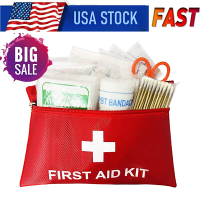 #ad First Aid Kit Tactical Emergency Trauma Military Survival Travel Family USA Ship