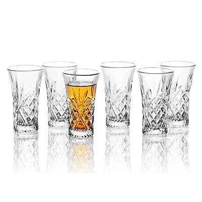 #ad Shot Glasses 2oz Super Cute Ornate Shot Glasses Set of 6 Fancy Shot Glasses H...