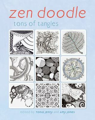 #ad Zen Doodle: Tons of Tangles Paperback By Jenny Tonia GOOD