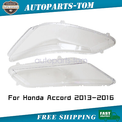 #ad Leftamp;Right For Honda Accord 2013 2015 Headlight Lens Cover Headlamp Lenses Clear