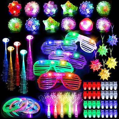 #ad MIBOTE 83Pcs Led Light Up Toys Party Favors Glow in the Dark Party Supplies f...