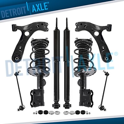 #ad Front Struts Rear Shocks Lower Control Arms Sway Bars for Toyota Prius Plug In