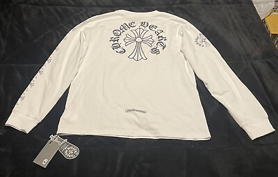 #ad Chrome Hearts White Floral Cross Long sleeve T Shirt XL Extra Large Brand New