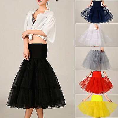 #ad Prom Petticoat Multi Layers Cosplay Ballet Skirt Women Underskirt Elastic Waist