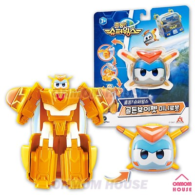 #ad Super Wings GOLDEN BOY PET Mini Robot Super Pet Transformation Toy 2023