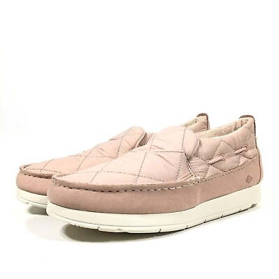 #ad Sperry Moc Sider Womens Fashion Sneaker Size 9.5 Nylon Blush Pink
