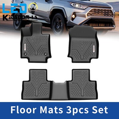 #ad 3D Floor Mat for 2019 2023 Toyota RAV4 All Weather Rubber TPE Front amp; Rear Liner