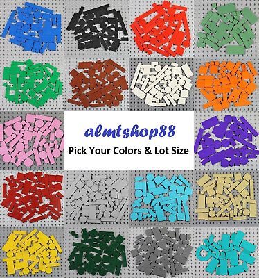 #ad LEGO Assorted Tiles PICK YOUR COLORS 1x1 1x2 1x4 1x6 2x2 2x4 Finishing Lot