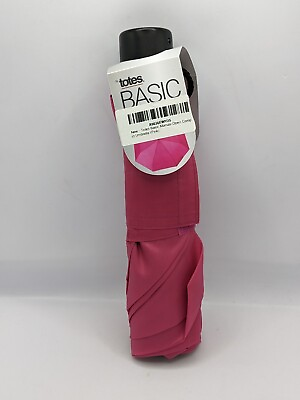 #ad Totes Umbrella Basic Manual Open Compact Pink Magenta Cute Simple Solid