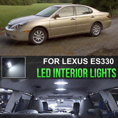 #ad 12x Bright 6000K White LED Bulbs Interior Lights For 2002 2006 Lexus ES300 ES330