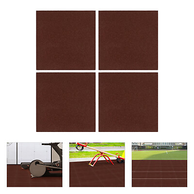 #ad 4 * Commercial Rubber Tile Square High Density Interlocking Tiles 20*20*1quot;
