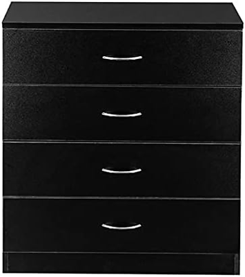 #ad 4 Drawer Dresser Wood Drawer Chest Dresser Cabinet with Storage Clothing Organ