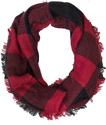 #ad ELSKY Plaid Lovers Collection Womens Infinity Scarf