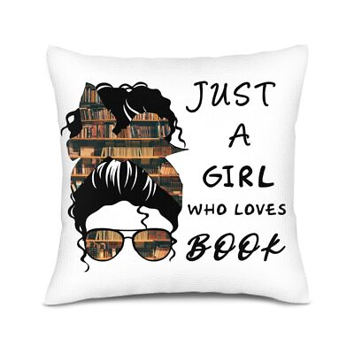 #ad Book Throw Pillow Women#x27;s Book Lover Gifts Reading Lover Book Gifts Book Club...