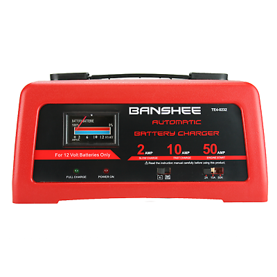 #ad Banshee 12V battery charger with 2 amp slow charger 10 Amp Fast Charger amp; More