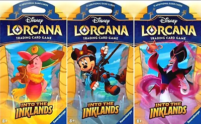 #ad Disney Lorcana TCG : Into The INKLANDS 10 Booster Pack Lot Sealed