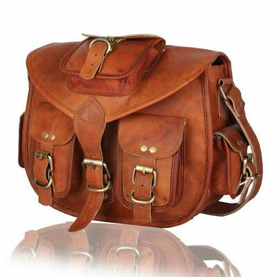 Shoulder Bag Satchel Messenger Vintage lady Women#x27;s Genuine Real Leather Cross $50.16