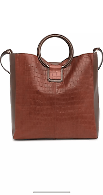 #ad HOBO Heidi Croc Embossed Leather Bag