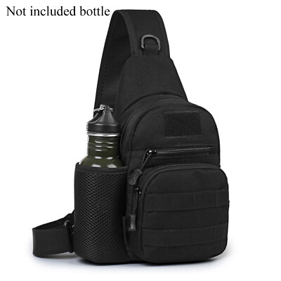 #ad Tactical Sling Bag Chest Backpack Daypack Military Shoulder Bag for Men Hiking