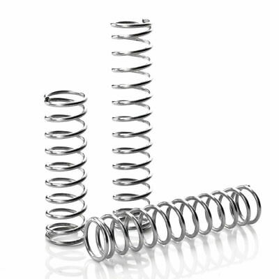 #ad Stainless Steel Compression Spring Line Diameter 0.8mm Outer Diameter 6mm 14mm