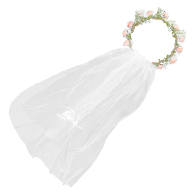 #ad Flower Girl Headpiece Bridal Hair Clip Decorative Women Flower Wreath Headband