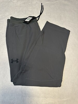 #ad New Under Armour Men’s UA Sportstyle Elite Cropped Pant 1376965 Pitch Gray L M