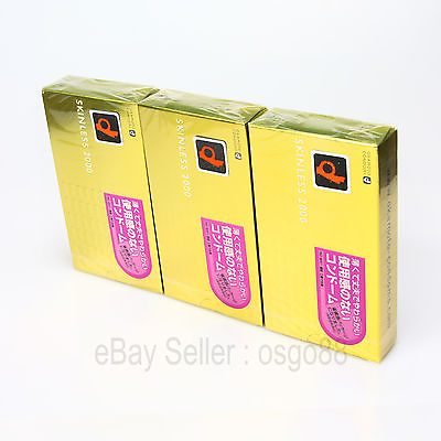 #ad 36p Okamoto SKINLESS 2000 Condom Lubricant Super Ultra THIN Condoms Japan