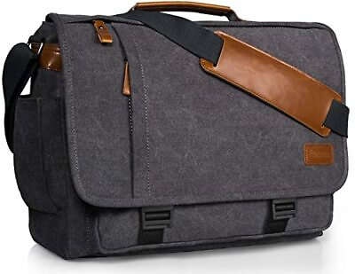 #ad Computer Messenger Bag 1717.3 Inch Waterresistance Canvas Laptop Shoulder Bag