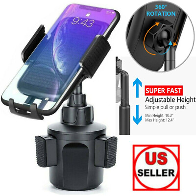 #ad Universal 360° Adjustable Phone Mount Car Cup Holder Stand Cradle For Cell Phone