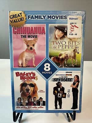 #ad 8 Movie Family Pack DVD 2 Disc Set
