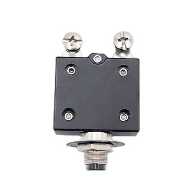 #ad 18 Amp Miniature Push Button Thermal Circuit Breaker 12 50V DC 125 250V AC