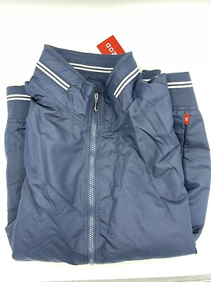 #ad Izod Performance Weather Resistant Jacket Men#x27;s Size X Large Navy Blue NWT B115