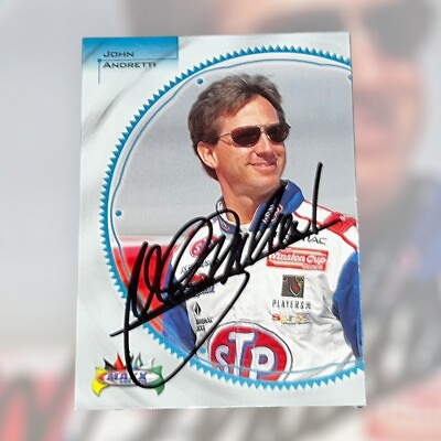 #ad John Andretti 1999 MAXX #40 STP #43autographed VINTAGE NASCAR LEGEND card