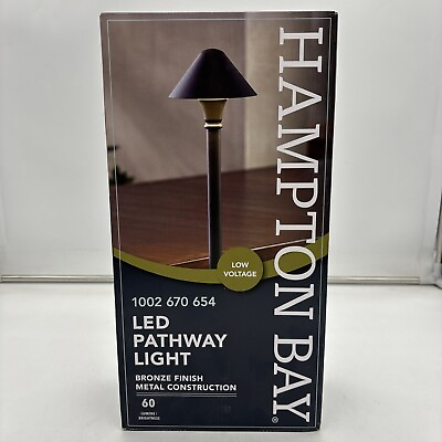 #ad NEW Hampton Bay 1002670654 Pelham 3w Low Voltage LED Pathway Light Bin304