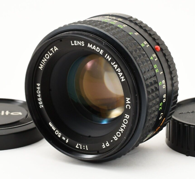 #ad Minolta MC Rokkor PF 50mm f1.7 Minolta MC Mount Lens from japan Exc #2099783
