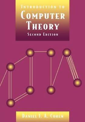 #ad Introduction to Computer Theory Hardcover By Cohen Daniel I A ACCEPTABLE