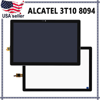 #ad 10.1quot; LCD Display Digitizer Frame Touch Screen For Alcatel 3T10 2020 8094 Lot