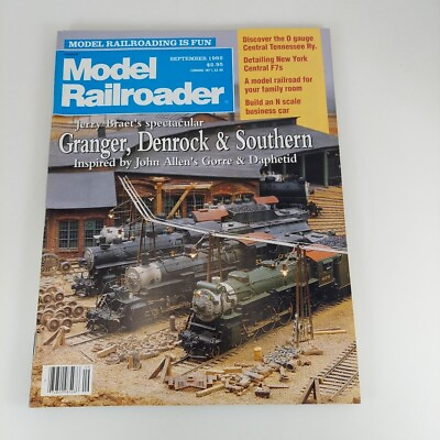 #ad Model Railroader Magazine Sep 1992 Vol 59 No 9 Granger Derrick amp; Southern