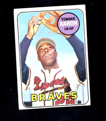 #ad 30987* 1969 Topps # 128 Tommie Aaron