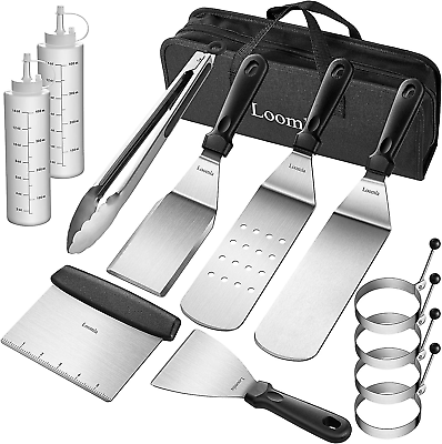 #ad Griddle Accessories for Blackstone13 Pc Flat Top Grill Accessories with Scraper