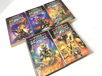 #ad PIERS ANTHONY: BIO OF A SPACE TYRANT Complete 5 Book Series PB Vintage Cover