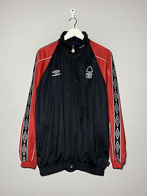#ad Nottingham Forest Umbro Vintage Y2k Streetwear Style Jacket Soccer Jersey