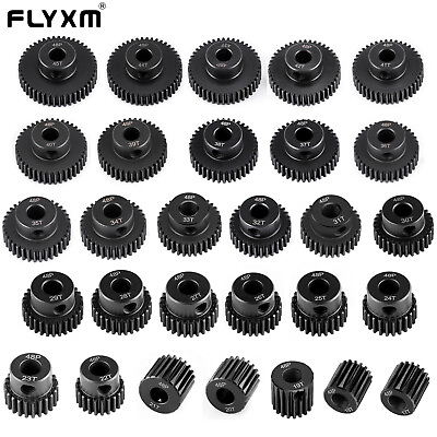 #ad FLYXM For 1 10 RC Model Shaft 3.17mm amp; 5mm Motor 48P 17T 45T Motor Teeth Upgrade