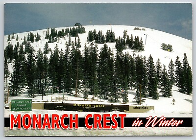 #ad Postcard Monarch Crest in Winter Colorado Continental Divide Monarch Pass